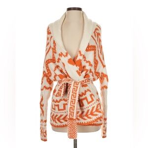 MOTHER Orange and Cream Women's Sweater